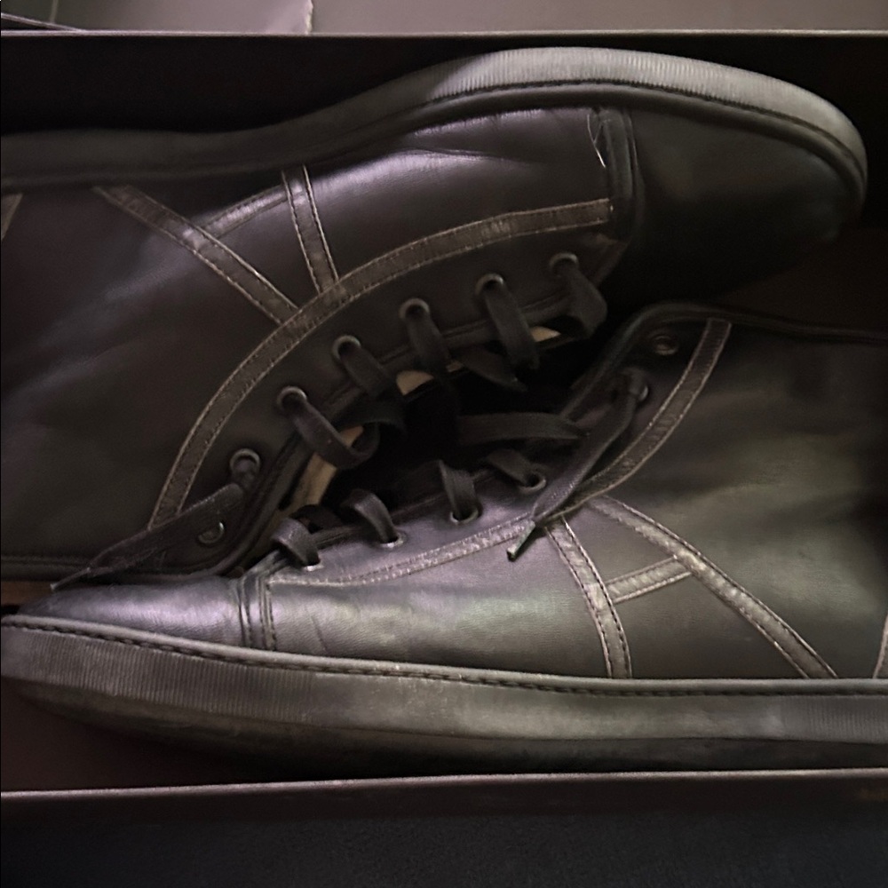 Allen Edmonds Men's Black Leather Sneakers